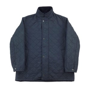 Vintage Burberry Quilted Jacket - XL Size Men Overcoat Male Jacket pre-owned