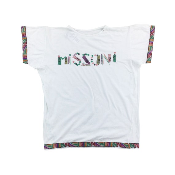 Vintage Missoni 80s T-Shirt - Medium Size Men Top… - image 1