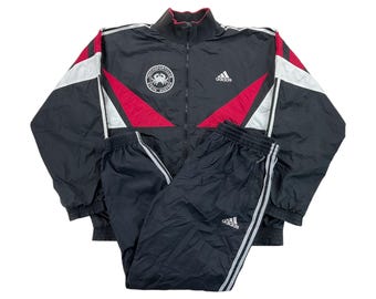 Vintage Adidas 90s Sport Tracksuit - XL Size Men Sport Suit Male pre-owned Tracksuit