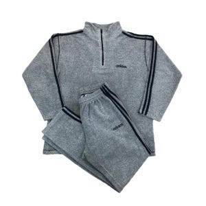 Vintage Adidas 90s Towel Trainingsanzug - Medium Size Men Sport Suit Male pre-owned Tracksuit