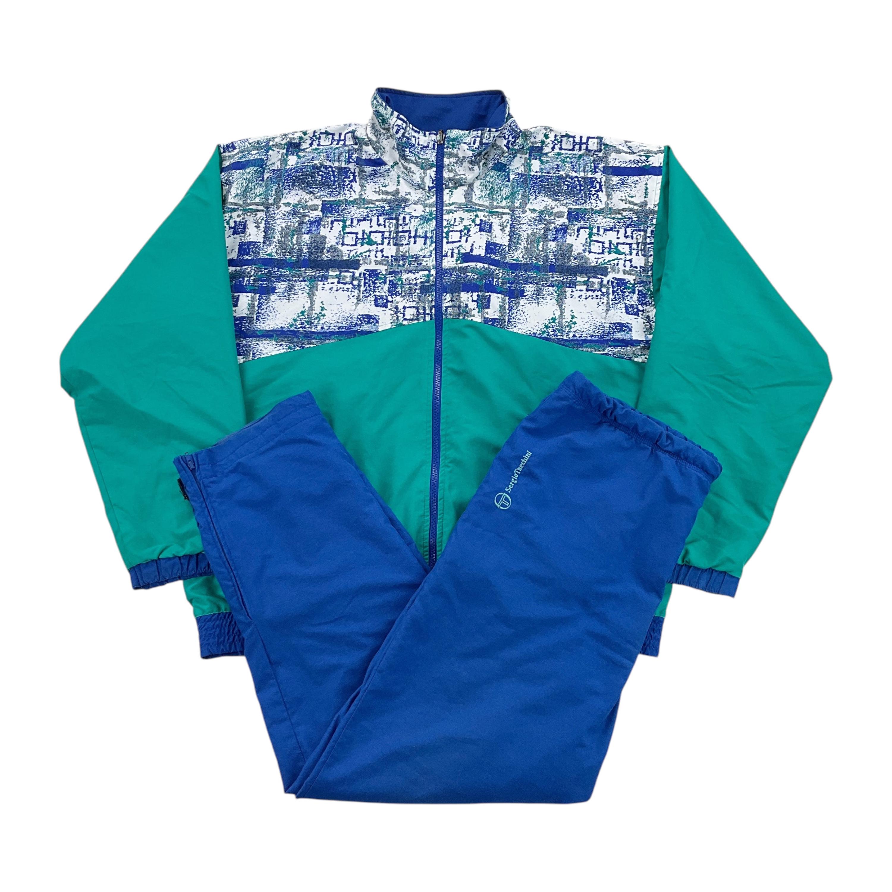 Sergio Tacchini Damarindo Retro 80s Track Top Mountain Spring