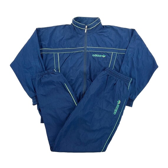 Vintage Adidas 90s Tracksuit Large Size Men Sport Suit Male Pre owned Tracksuit Etsy