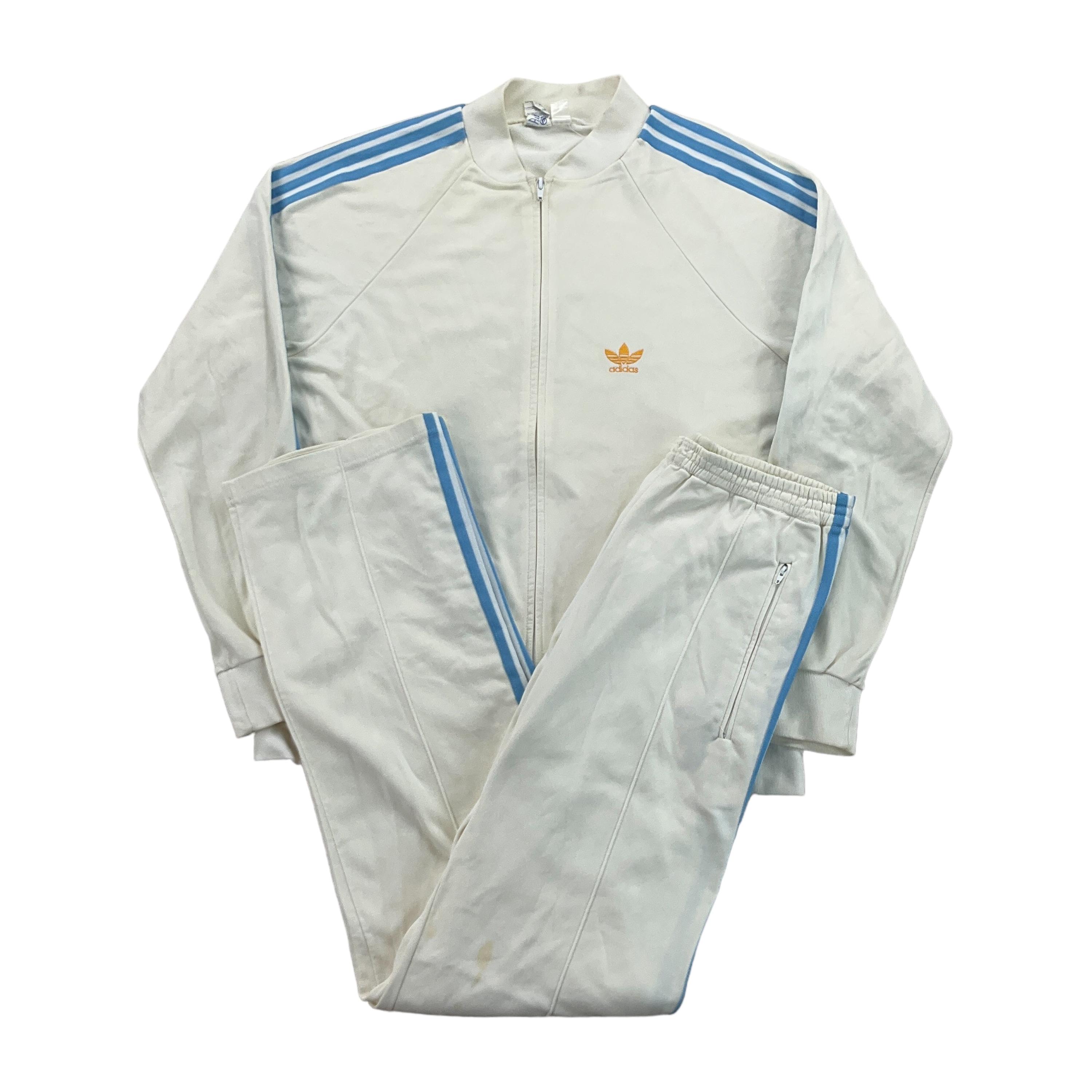 Vintage Adidas 70s Trainingsanzug - XL Size Men Sport Suit Male 