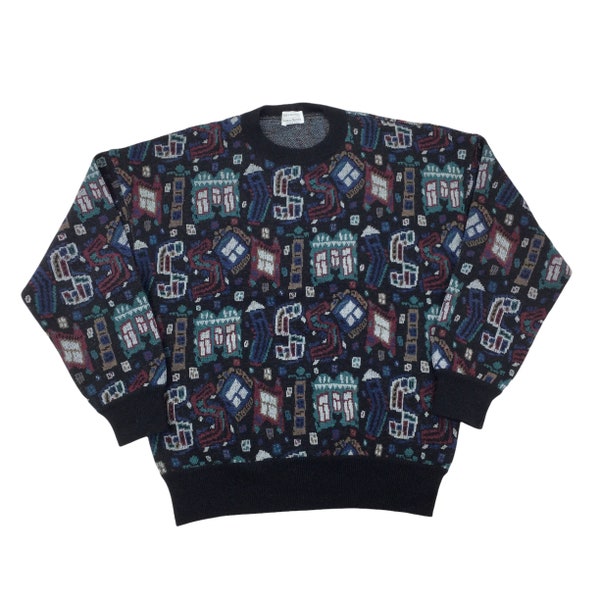 Vintage Missoni Neiman Marcus Woll Sweatshirt - XL Größe Herren Pullover Herren Pullover gebraucht