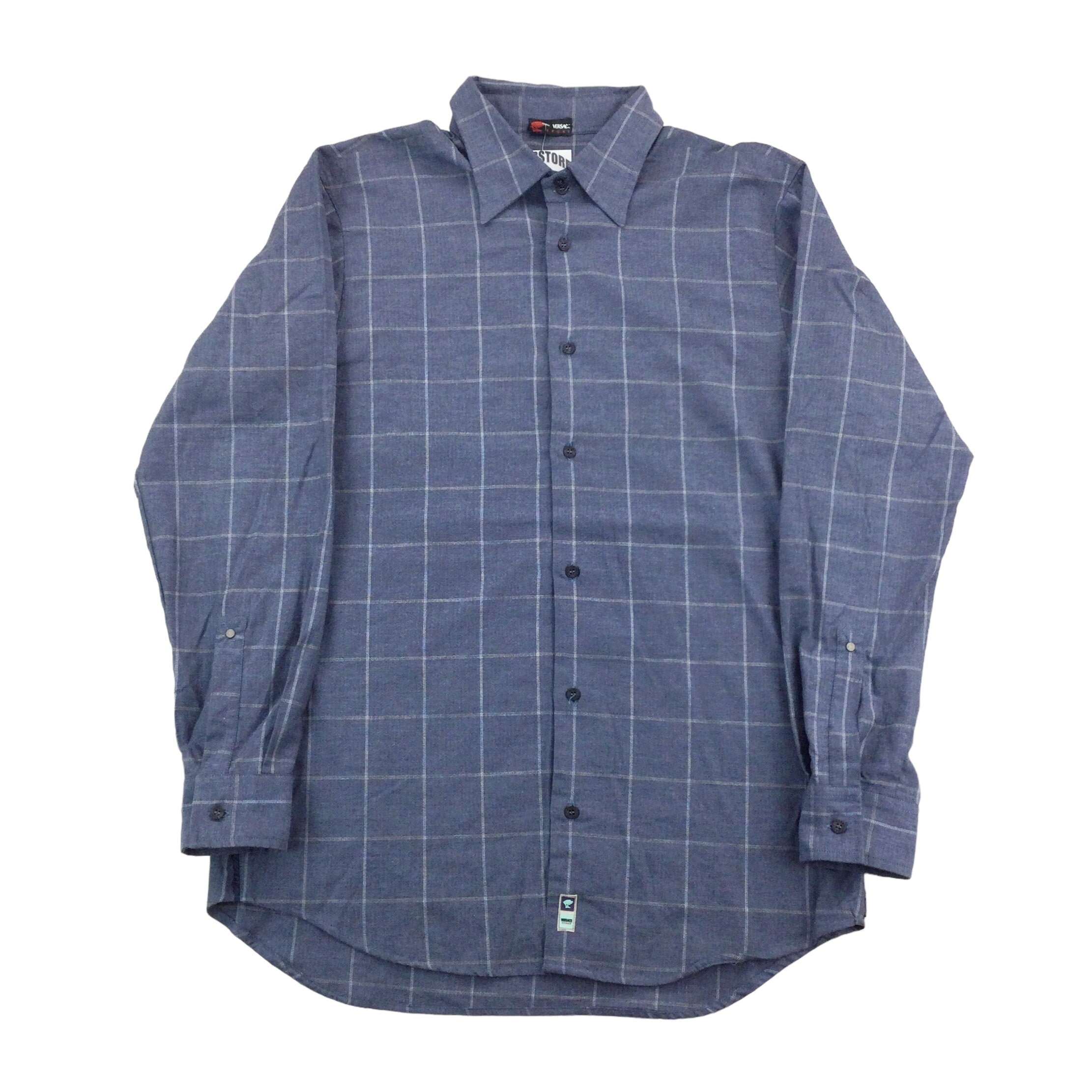 Camicia sportiva vintage a quadri Versace Camicia da uomo taglia