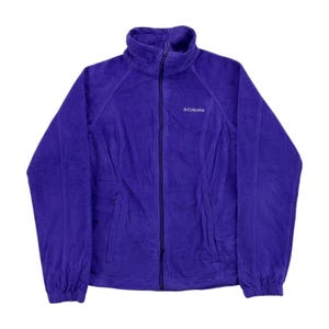 Vintage Columbia Full Zip Fleece Jumper - Damen/M Size Women Pullover Female Sweatshirt pre-owned