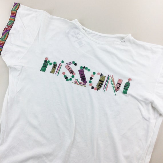 Vintage Missoni 80s T-Shirt - Medium Size Men Top… - image 3