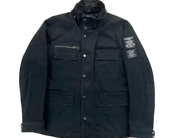 新品　vintage diesel docking jacket Vintage Diesel Jacket Mens Blue Denim Trucker 1980's Red Label