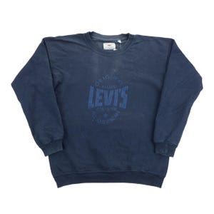 Sudadera Levi's vintage de los años 90 - Talla pequeña para hombre - Jersey para hombre - Usado