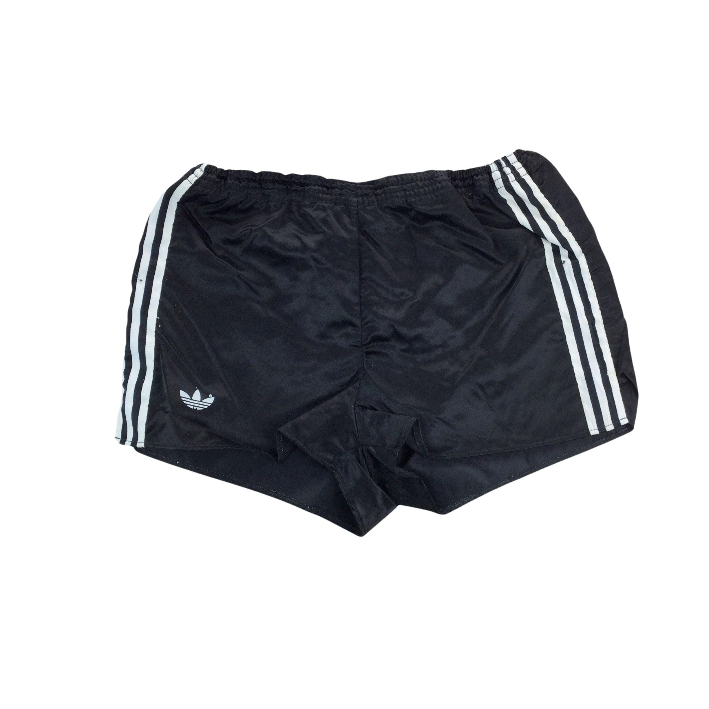 Adidas retro shorts black sale