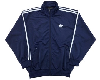Vintage Adidas 90s Jacket - XL Size Men Overcoat Male Jacket pre-owned