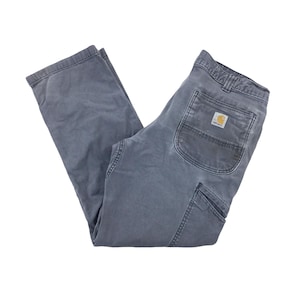 Vintage Men Carhartt Double Knee Hose - W34 L30 Size Male Trousers pre-owned bottoms