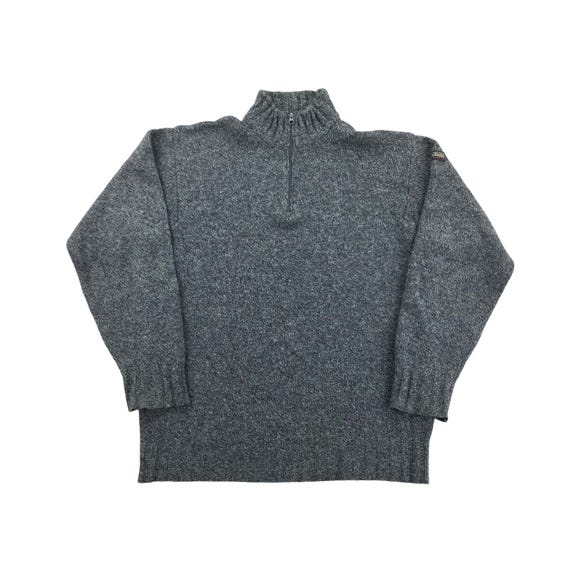 Sudadera vintage Napapijri con cremallera 1/4 Jersey de hombre