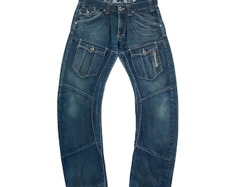 Pantalones vaqueros Raw Clothing Y2K Denim - Talla W32 L32 para hombre, pantalones de segunda mano