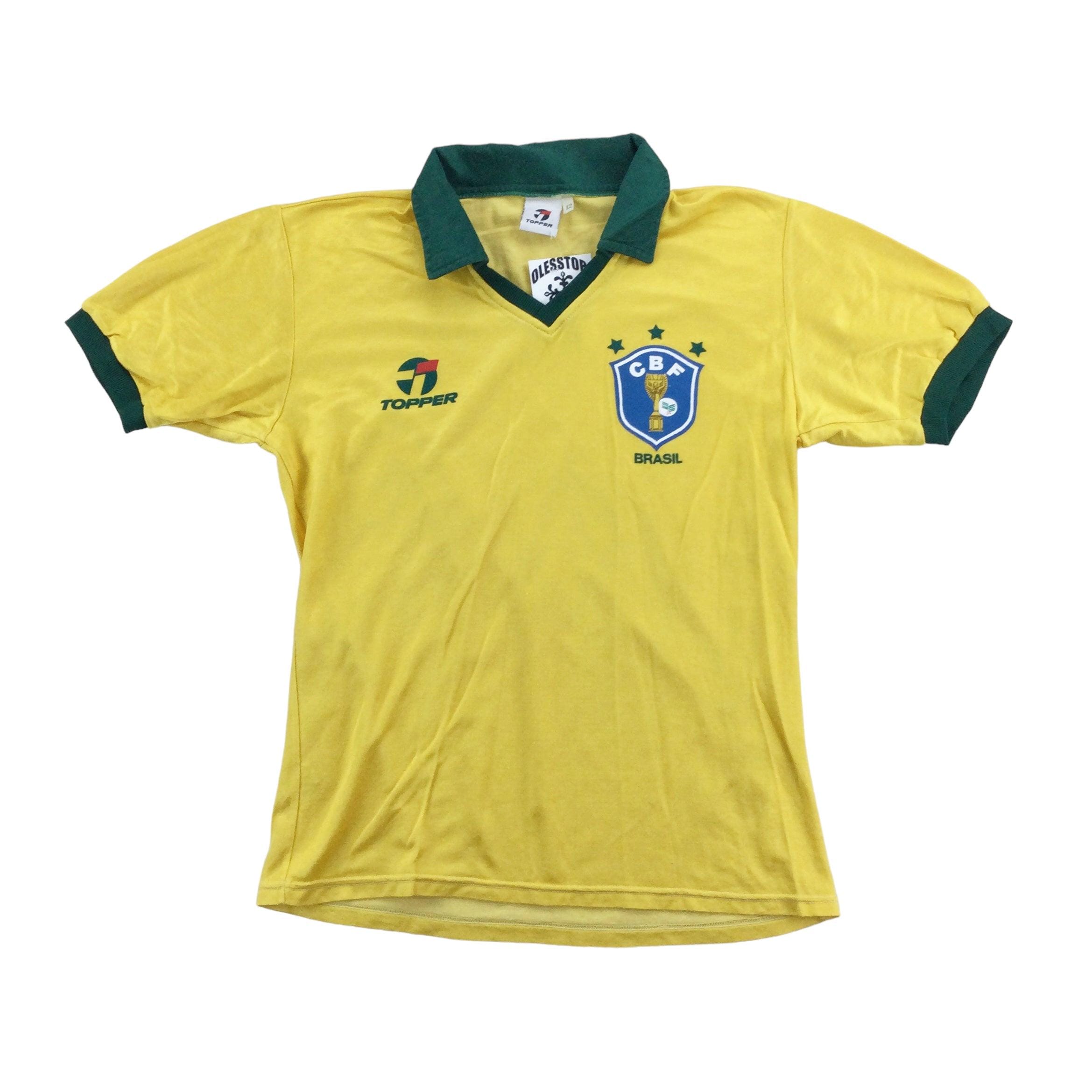 ブラジル　クルゼイロ　ユニフォーム　TOPPER トッパー　サッカー Vintage Topper X Brasil 1986 Football Trikot - XS Size Men Soccer