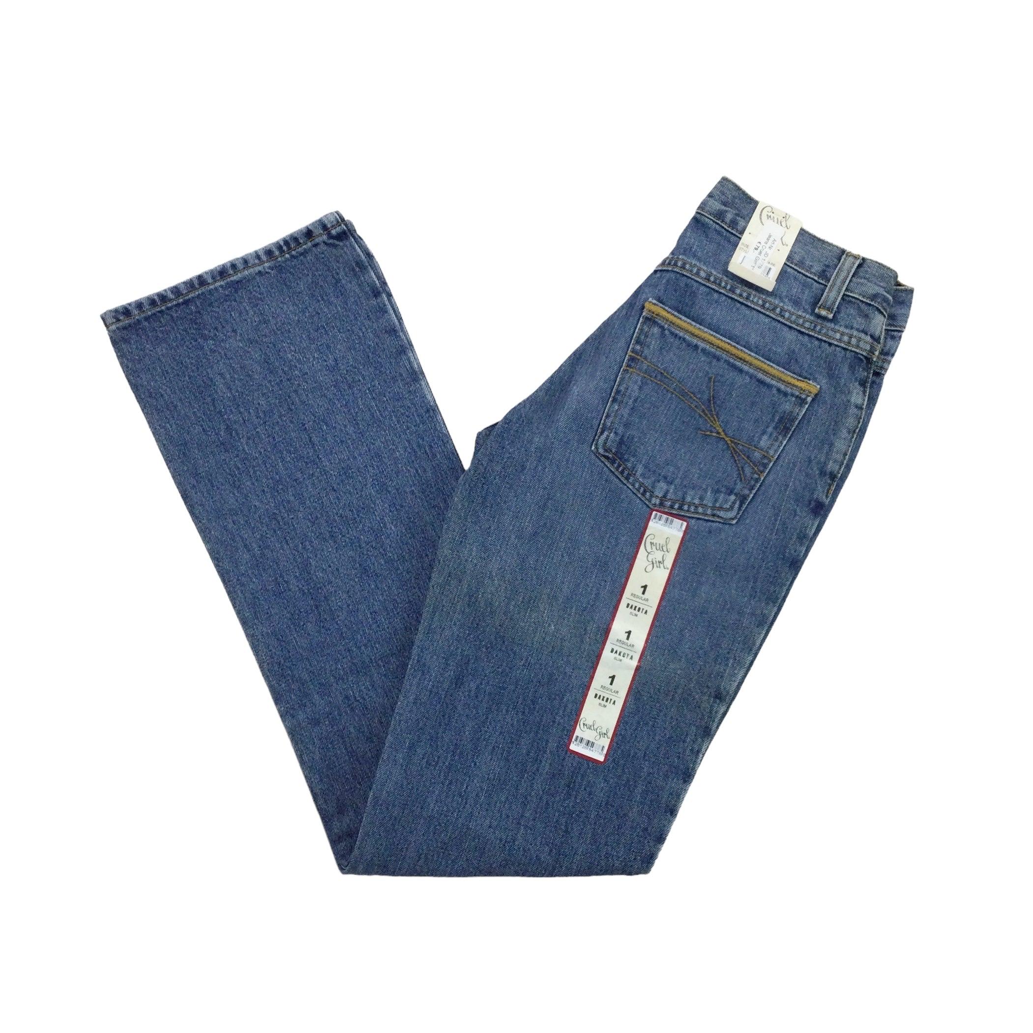 Jeans Cruel Girl Taille 9 (équivalent 10) - Coupe Droite, Longueur D'entrejambe 30 Pouces, Occasion Très Bon état