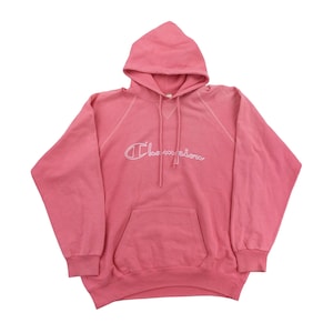 Vintage Champion 90s Hoodie - XL Size Men Pullover Male Jumper pre-owned
