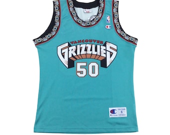 Camiseta de baloncesto vintage de los Vancouver Grizzlies de la NBA de los años 90 con la leyenda "Reeves" (talla pequeña) para hombre.