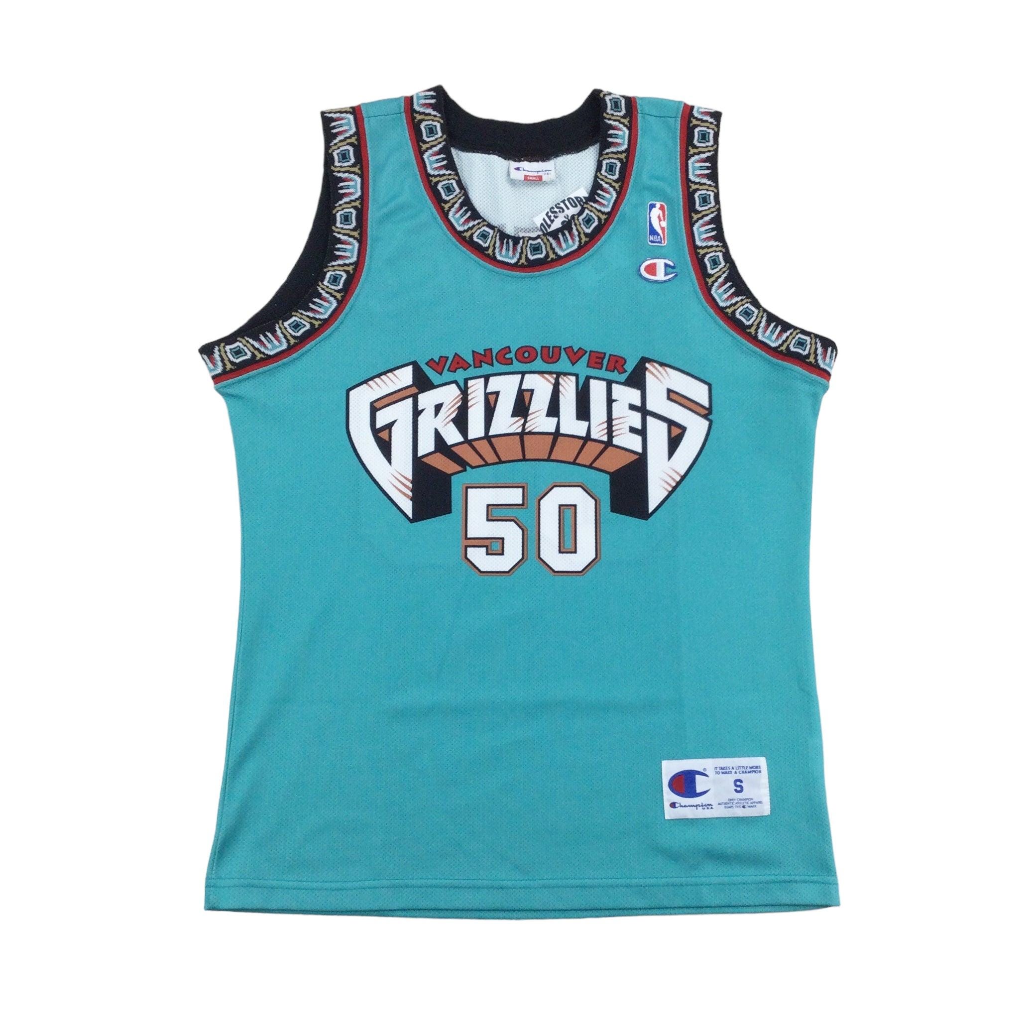 Vintage Champion 90s Vancouver Grizzlies NBA 'reeves' Trikot