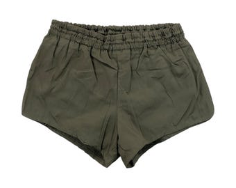 Pantalones cortos deportivos vintage para hombre del ejército alemán Bundesheer de 1987 / pantalones cortos de velocista - Talla grande para hombre, pantalones deportivos de segunda mano
