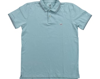 Modern Lee Polo Shirt - Medium Size Y2K Men Top Male pre-owned Polo Shirt