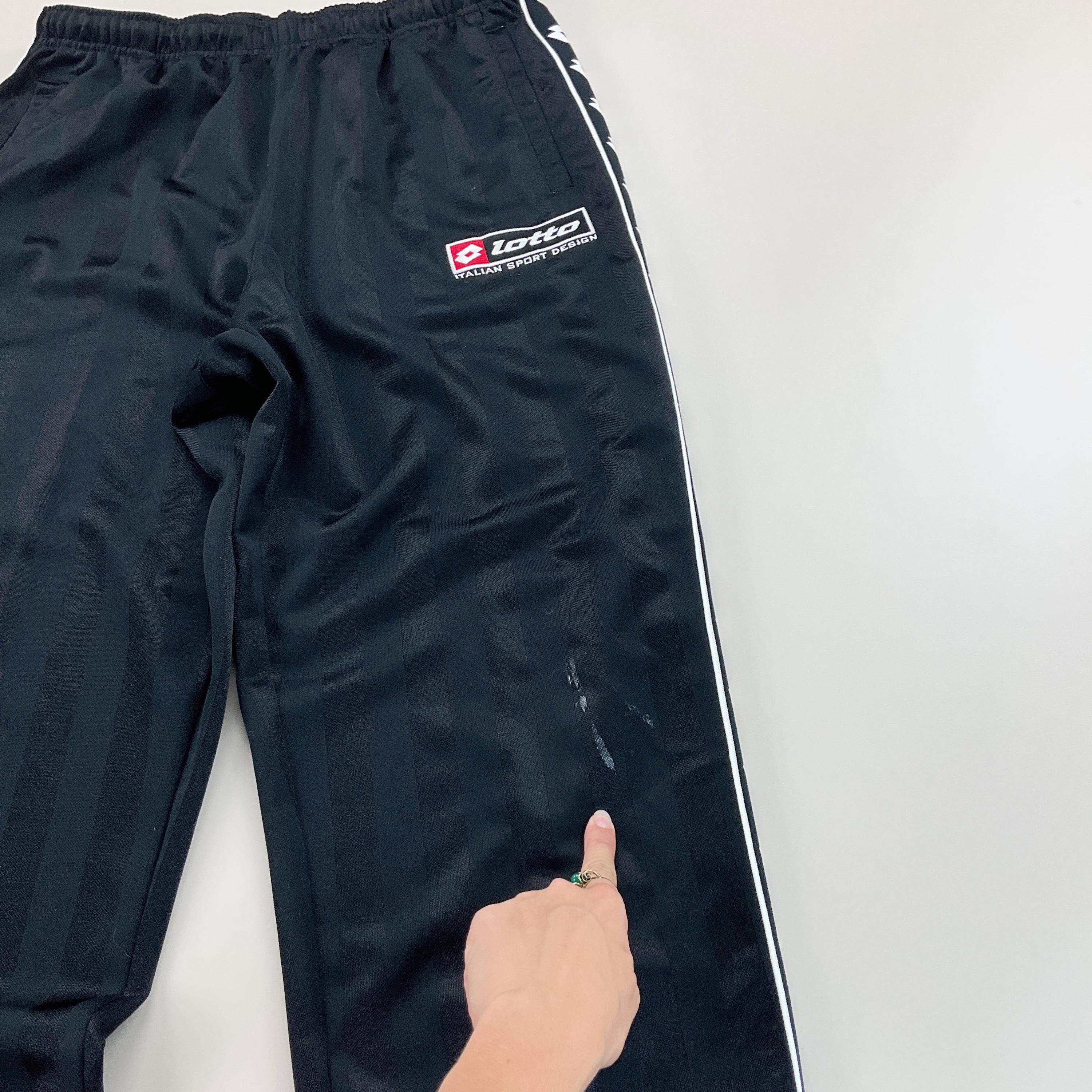 lotto - lotto　ロット　90s　90年代　当時物　ビンテージ　Lサイズ　ブラック Vintage Men Lotto Hose Jogger - XL Size Male Sport Pant Pre