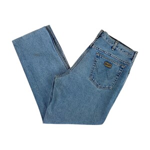 Wrangler 90s Denim Jeans - W38 L34 Size Men Pant Male Trousers pre-owned bottoms image 1