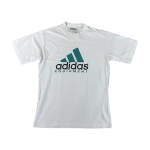 Vintage Adidas Equipment 90s T-Shirt - Large Size Men Top Male pre-owned T-Shirt