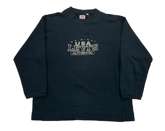 Vintage Levi's 90er Sweatshirt - XL Größe Männer Pullover Männlich Pullover gebraucht