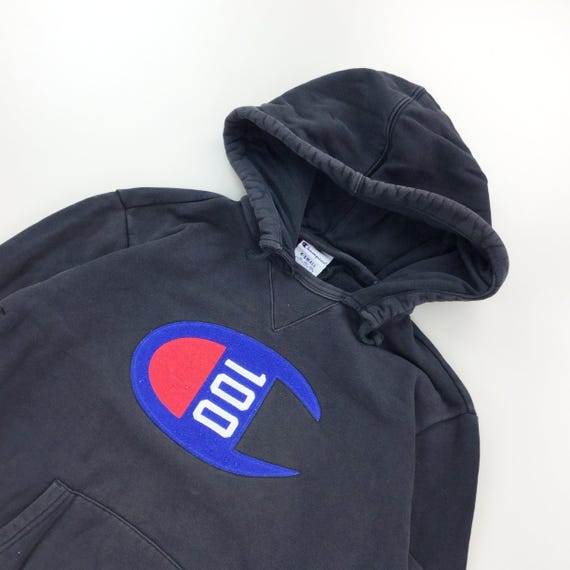 Modern Y2K Champion 100 Hoodie XS Size Men Pullover Male Jumper Pre owned Etsy Finland