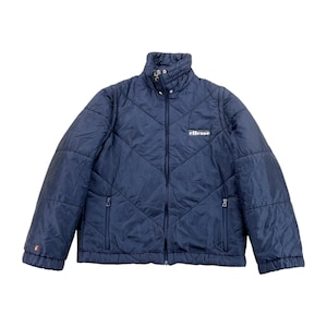 Chaqueta acolchada vintage Ellesse Penguin 2 en 1 de los años 80 - Talla grande - Chaqueta de invierno para hombre, usada.