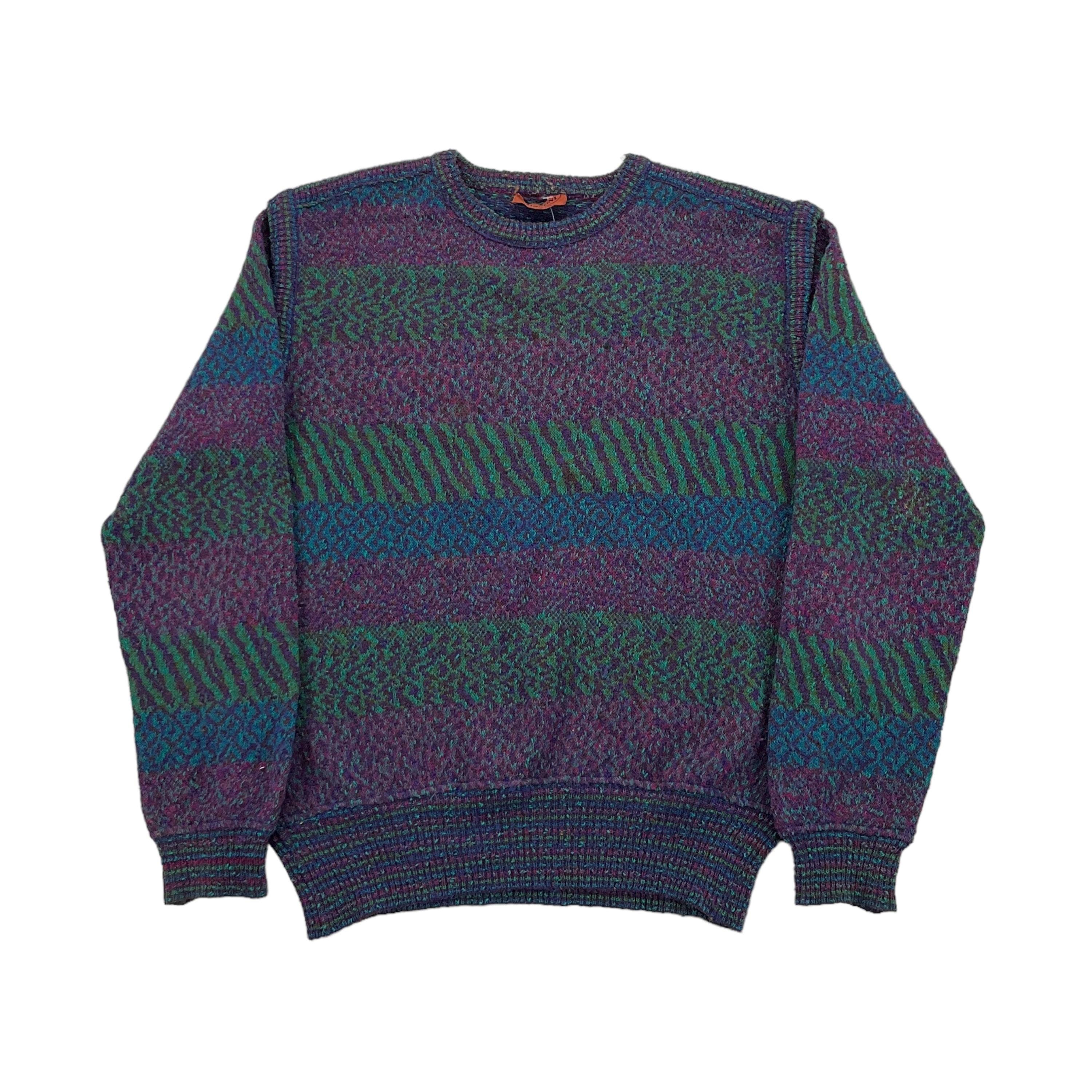 Vintage Missoni 90s Sweatshirt - Medium Size Men Pullover Male Jumper pre-owned