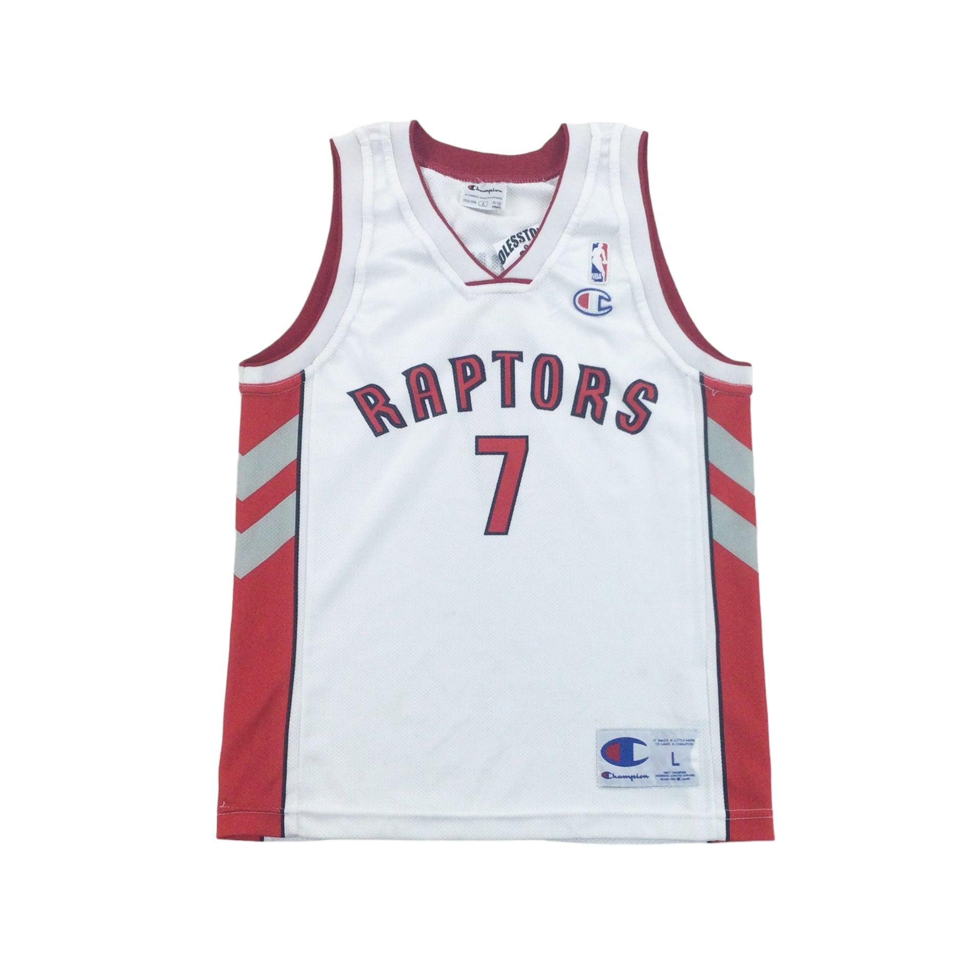 Vintage Champion Toronto Raptors NBA 2009 Trikot - Damen/l Size Women Sport Trikot Female Pre-owned Basketball Jersey