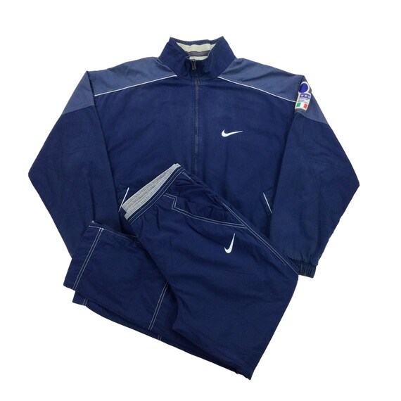 Vintage Nike Premier jaren 90 Italie trainingspak medium maat sportpak heren tweedehands trainingspak Etsy Nederland