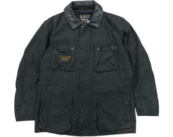 バブアー インターナショナル A7 ジャケット メンズ、ブラック (サイズ