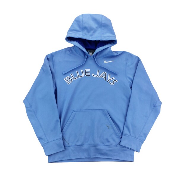 Modern Y2K Nike Blue Jays Hoodie - Medium Size Men Pullover Male Jumper pre-owned