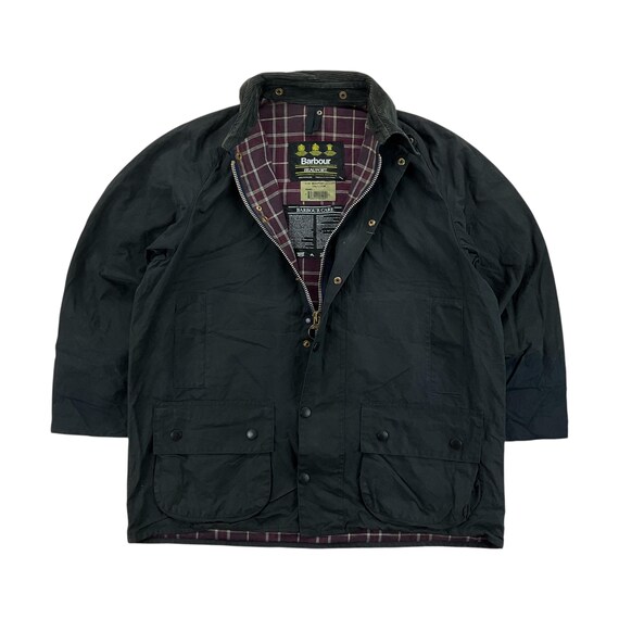 Vintage Barbour A155 Bedale Wax Jacket C44/112cm Size Men Overcoat 