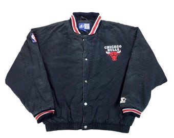 Vintage Starter x Chicago Bulls 90s Jacke - XL Size Men Overcoat Male Jacket pre-owned