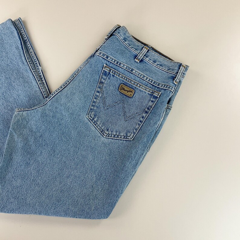 Wrangler 90s Denim Jeans - W38 L34 Size Men Pant Male Trousers pre-owned bottoms image 3