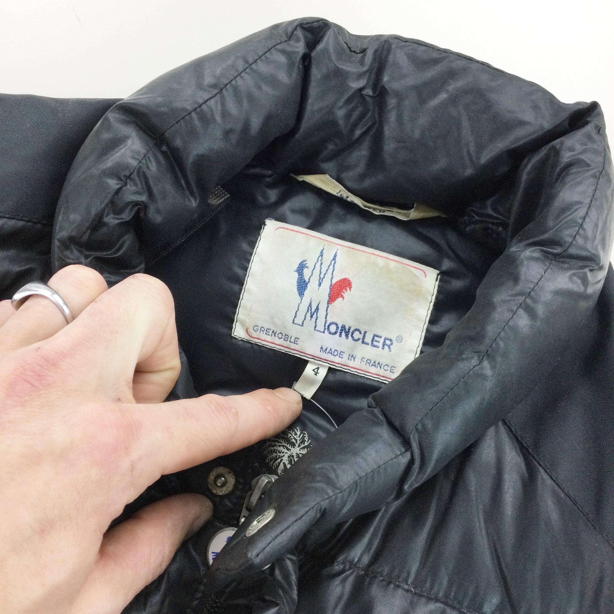 Vintage Moncler 80s Grenoble Puffer Jacke - 4/XL Size Men Winter 