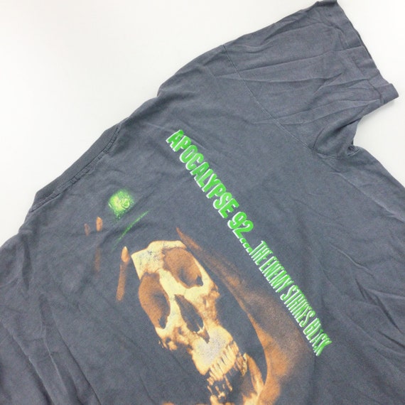 Vintage Public Enemy 1991 Tour Graphic T-Shirt - … - image 6