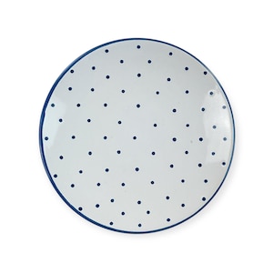 Austria Handpainted Gmundner Keramik Unterteller Tupferl Blau Ø15cm Handcrafted Keramos Dishes