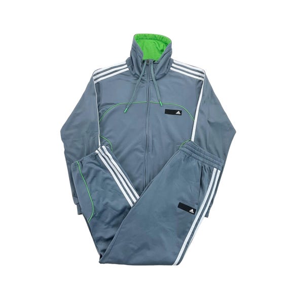 grey adidas tracksuit mens