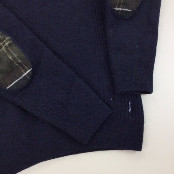 Vintage Barbour Wool 1/4 Zip Sweatshirt - Large S… - image 2