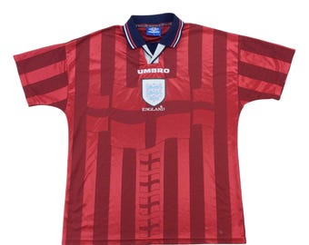 Vintage Umbro x UK England 1997 Football Trikot - XL Size Men Soccer Sport Trikot Male pre-owned Jersey