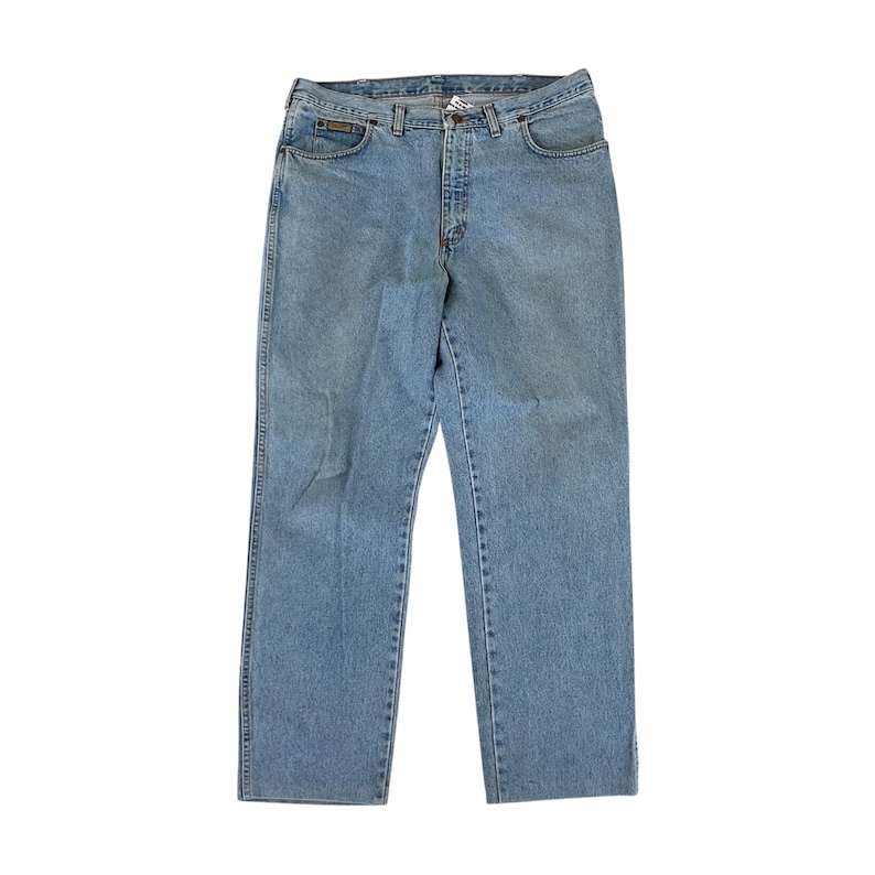 Wrangler 90s Denim Jeans - W38 L34 Size Men Pant Male Trousers pre-owned bottoms image 2