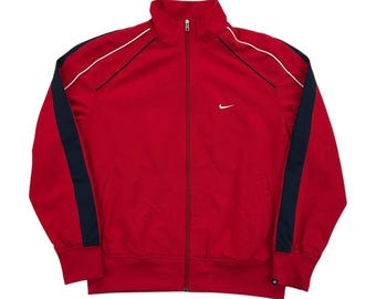 Modern Y2K Nike Swoosh Jacke - Medium Size Men Overcoat Male Jacket pre-owned