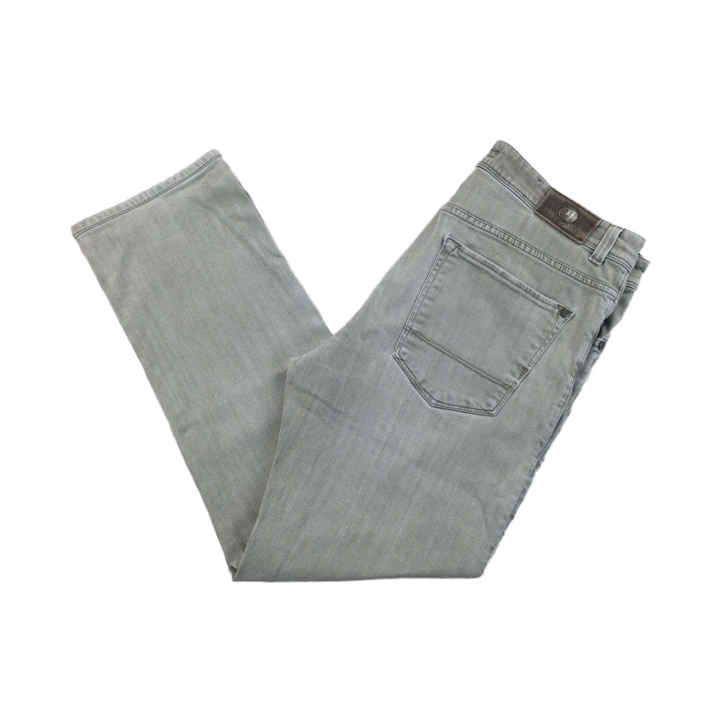Jeans Trussardi Droit - Blanc Et Turquoise Taille W32 - Neuf Avec étiquettes