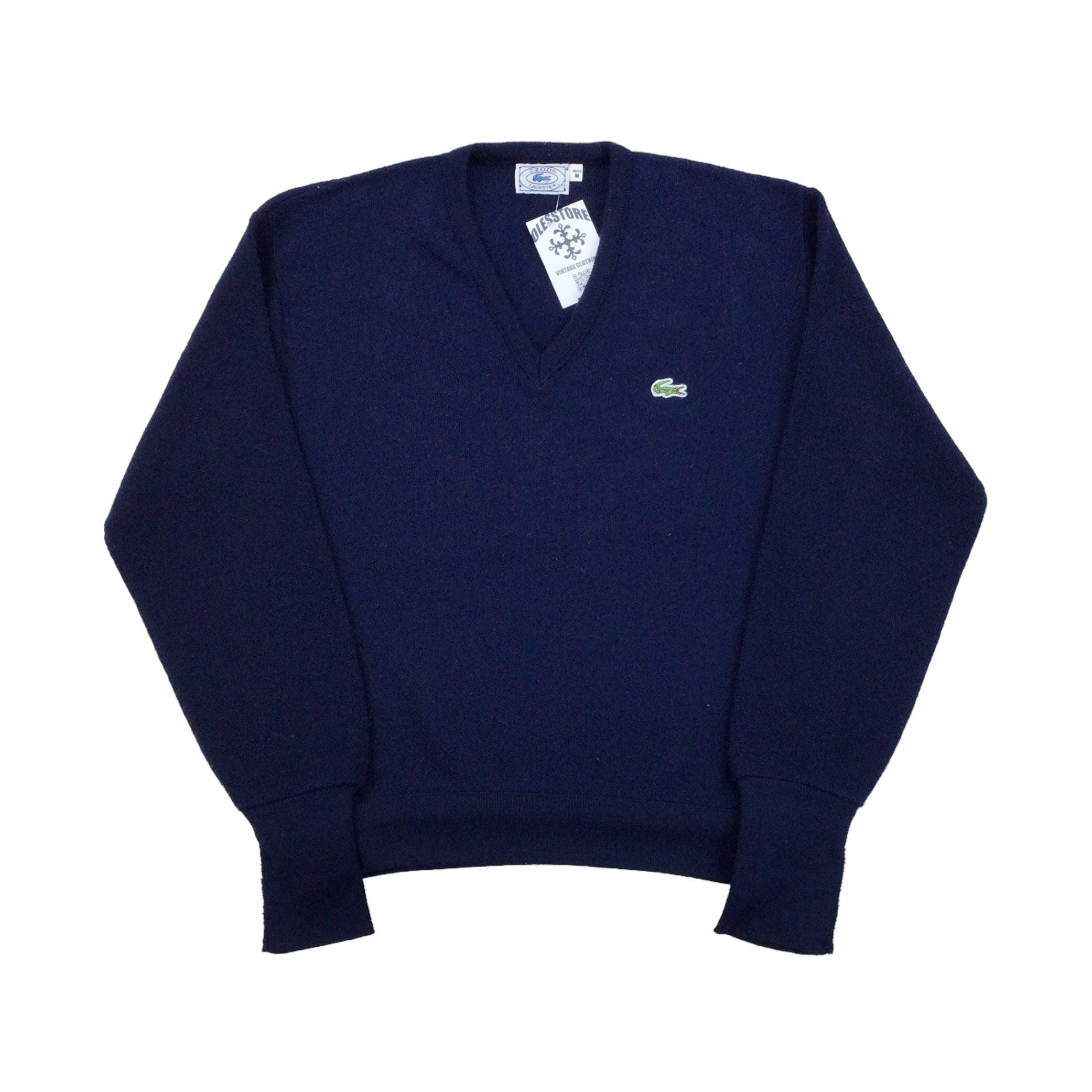 ラコステ ビンテージスウェット 80s 90s 90s LACOSTE HOME WEAR Vネック スウェット ラコステ