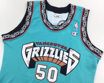 Vintage Champion 90s Vancouver Grizzlies NBA 'reeves' Trikot